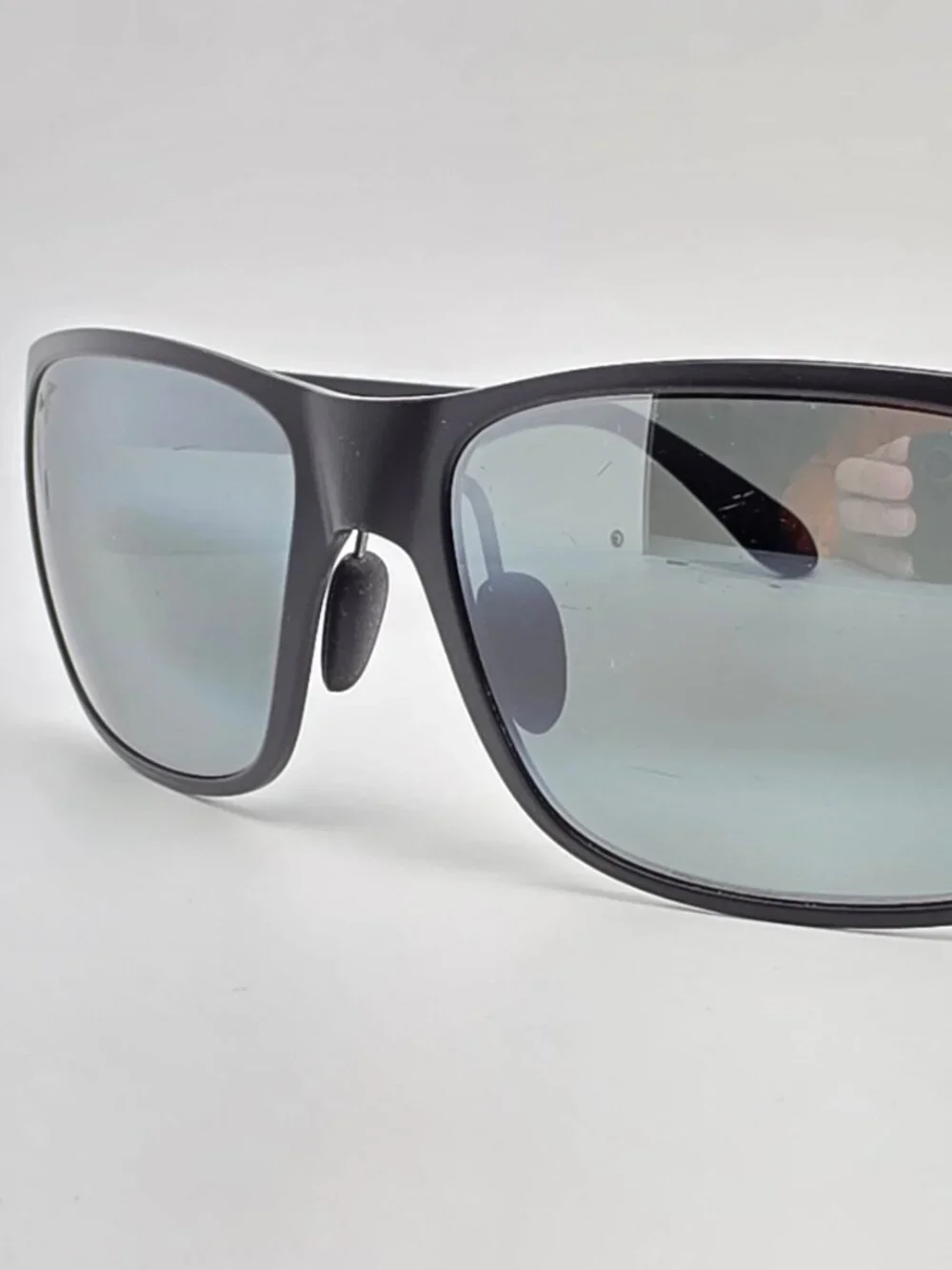 Maui Jim MJ432-2M Red Sands Matte Black Frame Polarized Neutral Grey Sunglasses
